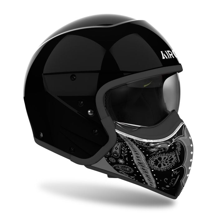Airoh J110 Helmet - Paesly Black Gloss - Image 2