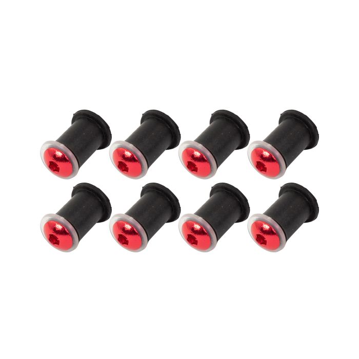 Bike It Red Fairing Bolts Screws Nuts And Rubbers