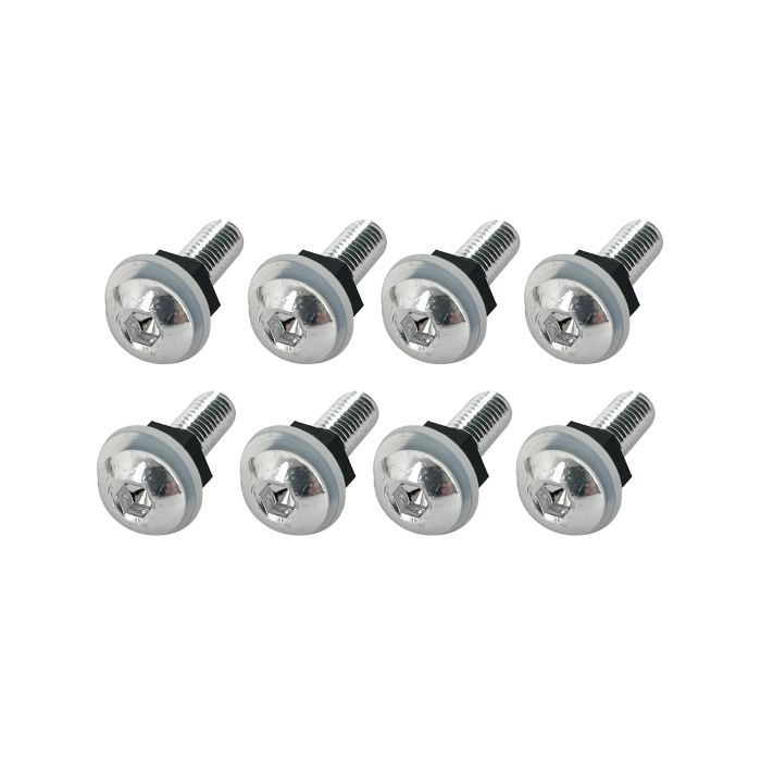 Bike It Chrome Screen Bolts – 8 Piece Pack