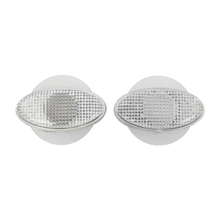 Bike It Oval Slim Fairing Indicators With Clear Lens
