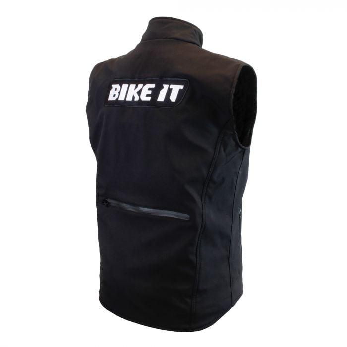 Bike It Softshell Gilet Black Adult XL - Image 2
