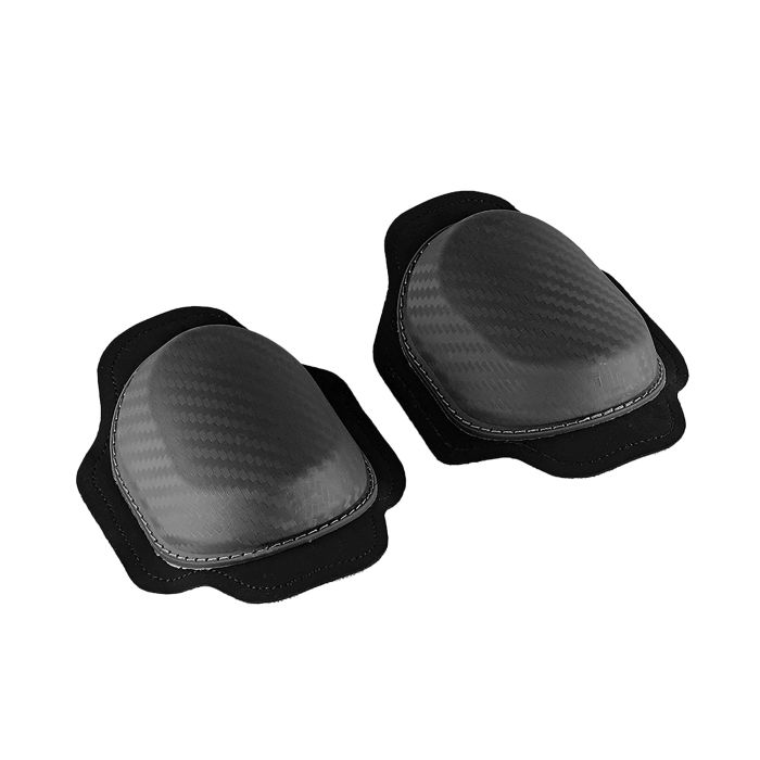 Bike It Knee Sliders (Pair) Black Carbon Effect Oval