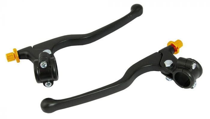 Bike It Lever Assembly Universal Long Black Pair (Without Mirror Boss)