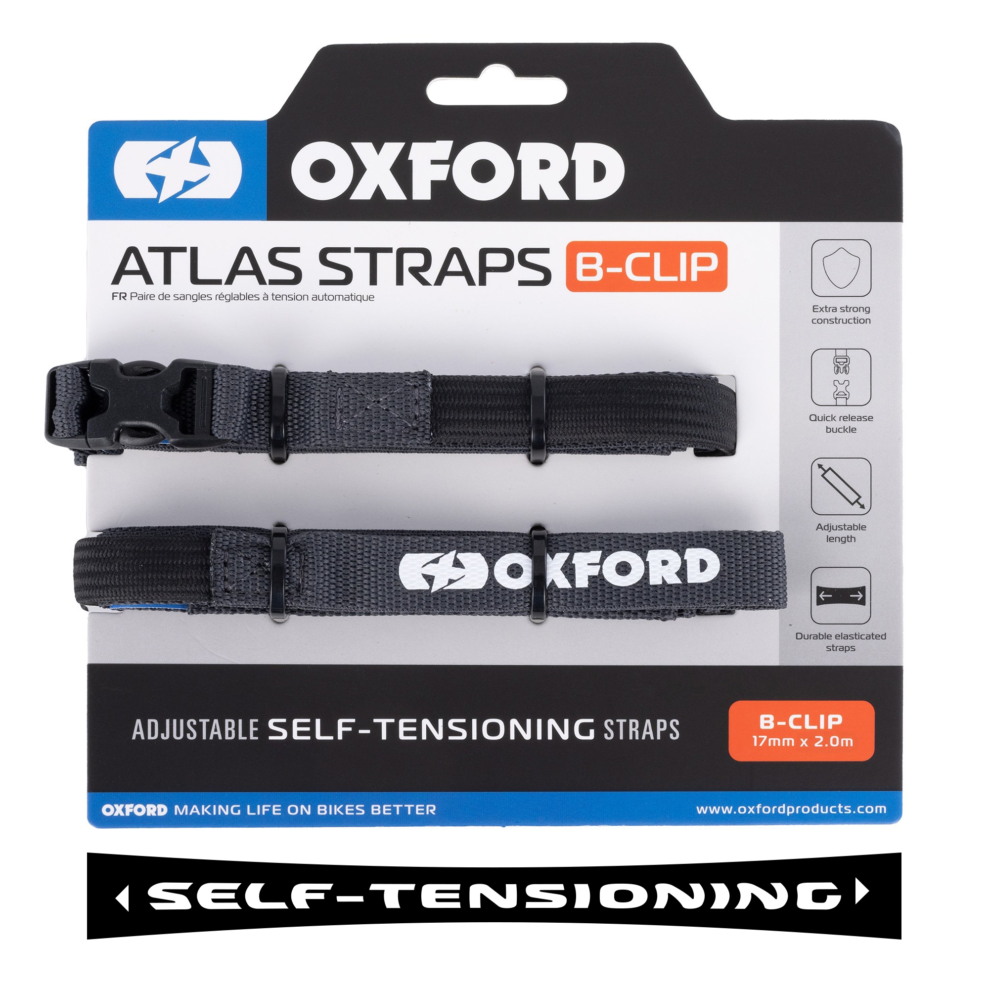 Oxford Atlas B-Clip 17mm x 2.0m (Pair)