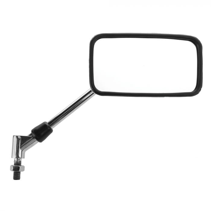 Universal Chrome Mirror Set Rectangle 10mm (Standard Thread) Pair