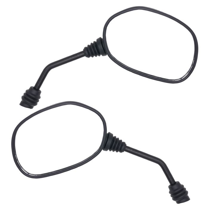 Universal Scooter Mirror Set Black 8mm Standard Thread (Pair) - #MRU058