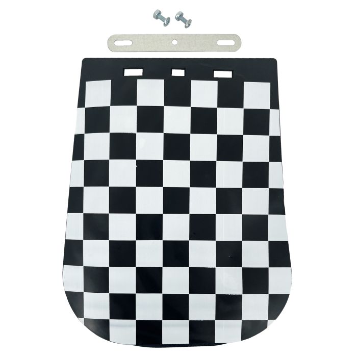Bike It Chequered Mudflap Plus Fitting Kit