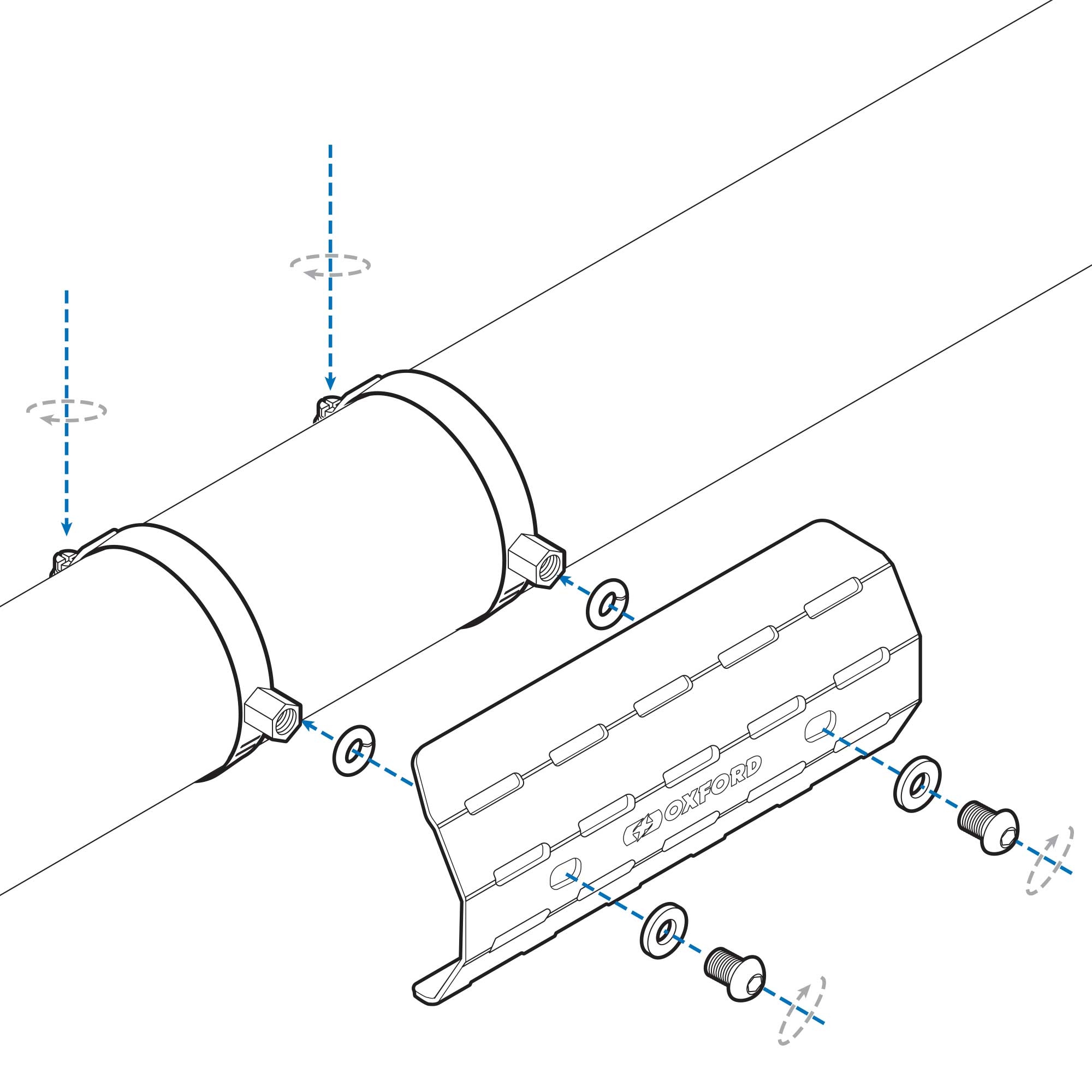 Oxford Scrambler Exhaust Heat Shield - Image 4