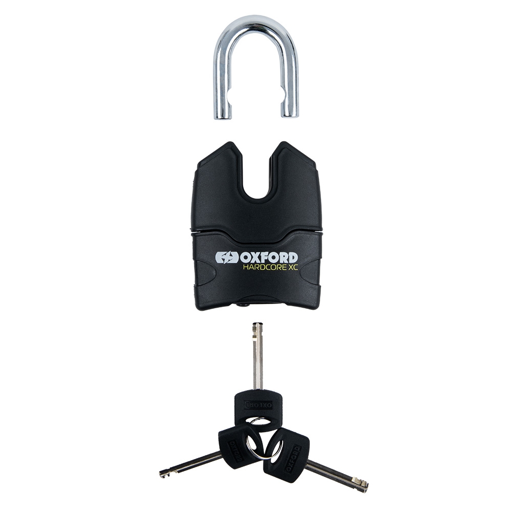 Oxford HardcoreXC13 11mm Padlock Black - Image 2
