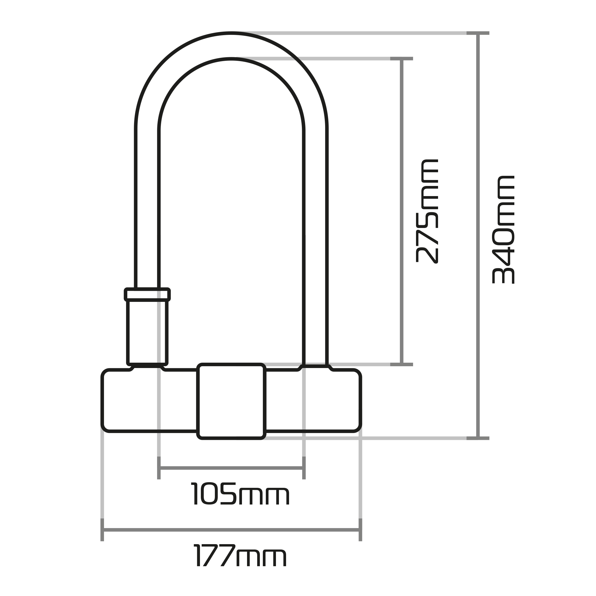Oxford Magnum U-lock - Image 2