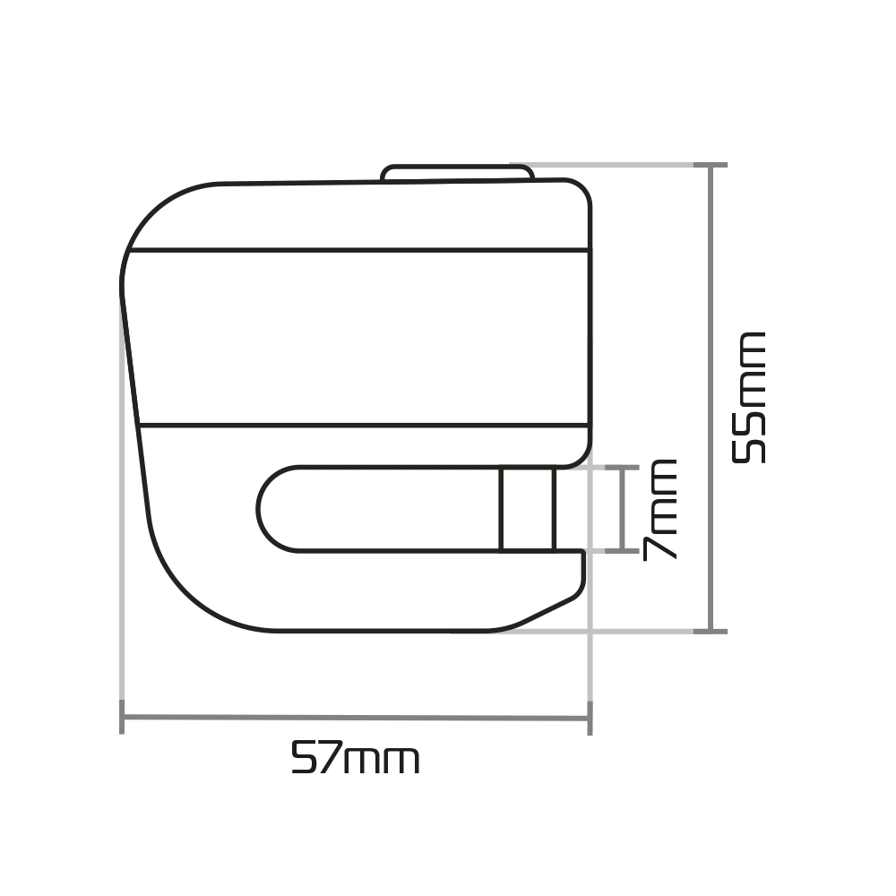 Oxford Micro XA5 Alarm Disc Lock - Image 4