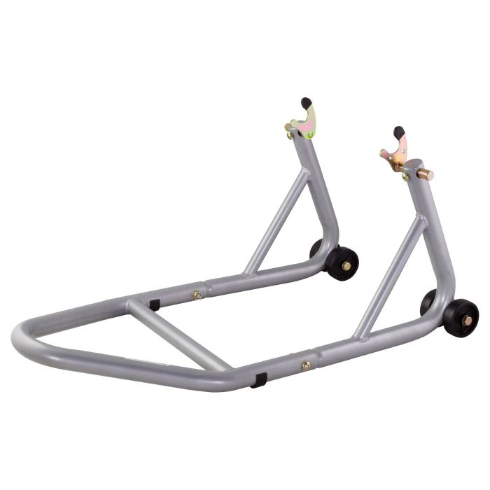 BikeTek Race Aluminium Rear Paddock Stand With Bobbin Fitment - Grey