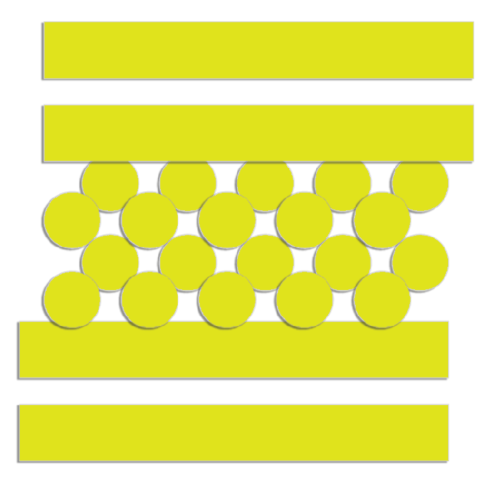 Bike It Yellow Reflective Sticker Set