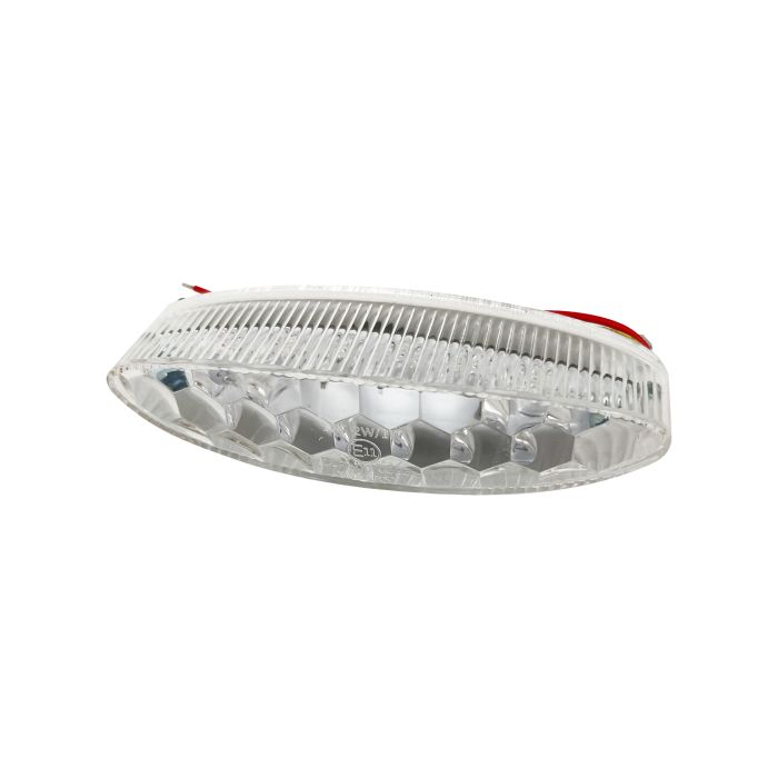 Bike It Tri-Lite LED Rear Light – Clear Lens (12V, E-Marked)