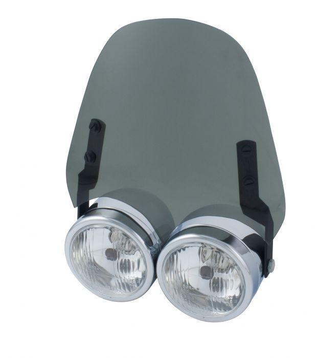 Airblade Light Smoked Screen For Dominator Headlight With Fitting Kit