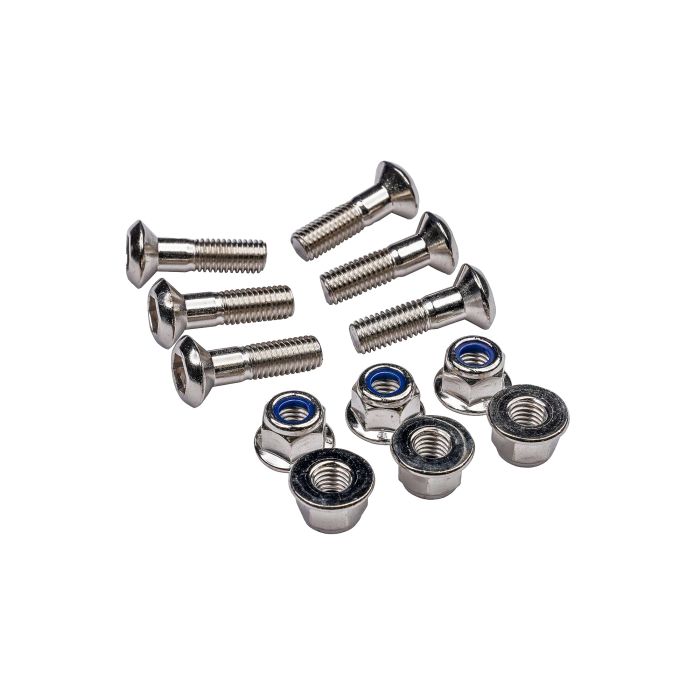 Bike It Carbon Steel Sprocket Bolt/Nut Kit M8*25mm 1.25 Pitch (6Pcs)