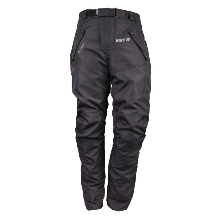 Bike It 'Triple Black' Ultimate Adventure Waterproof Motorcycle Pants/Trousers