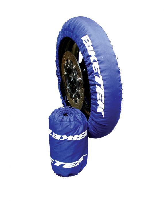 BikeTek Tyre Warmer Set for Front (90/70-17) and Rear (125/55-17) Warmers with UK 3 Pin Plug